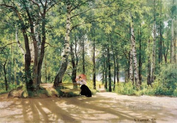 Iván Ivánovich Shishkin Painting - en la cabaña de verano 1894 paisaje clásico Ivan Ivanovich